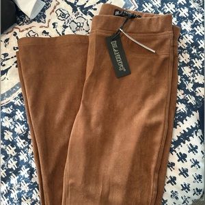 Blank NYC Faux Suede Flare Leg Pant Size 28